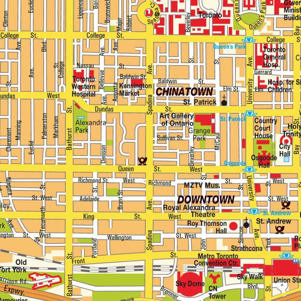 Kaart van Chinatown Ontario
