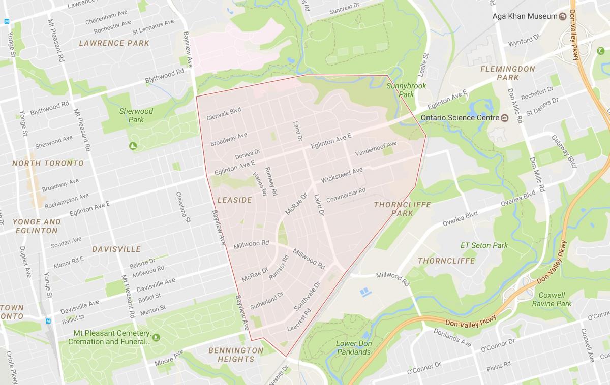 Kaart van Het wijk Toronto