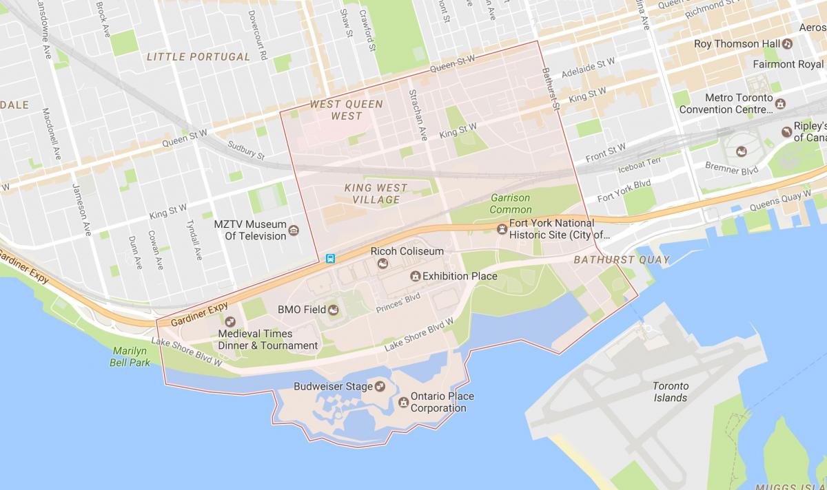 Kaart van Niagara buurt van Toronto