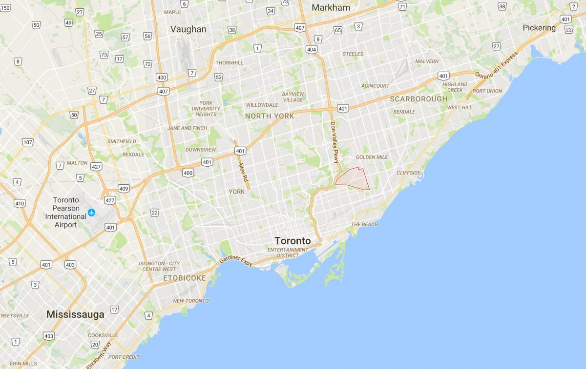 Kaart van O ' Connor–Parkview district van Toronto