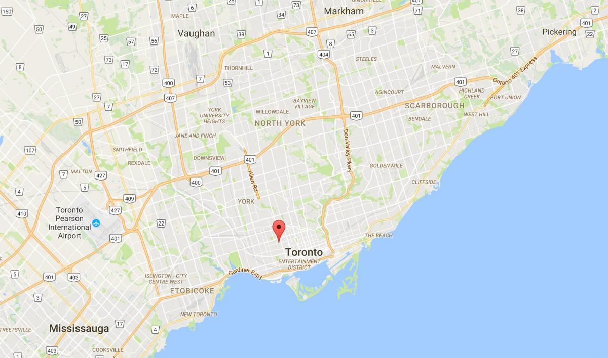 Kaart van Palmerston district van Toronto