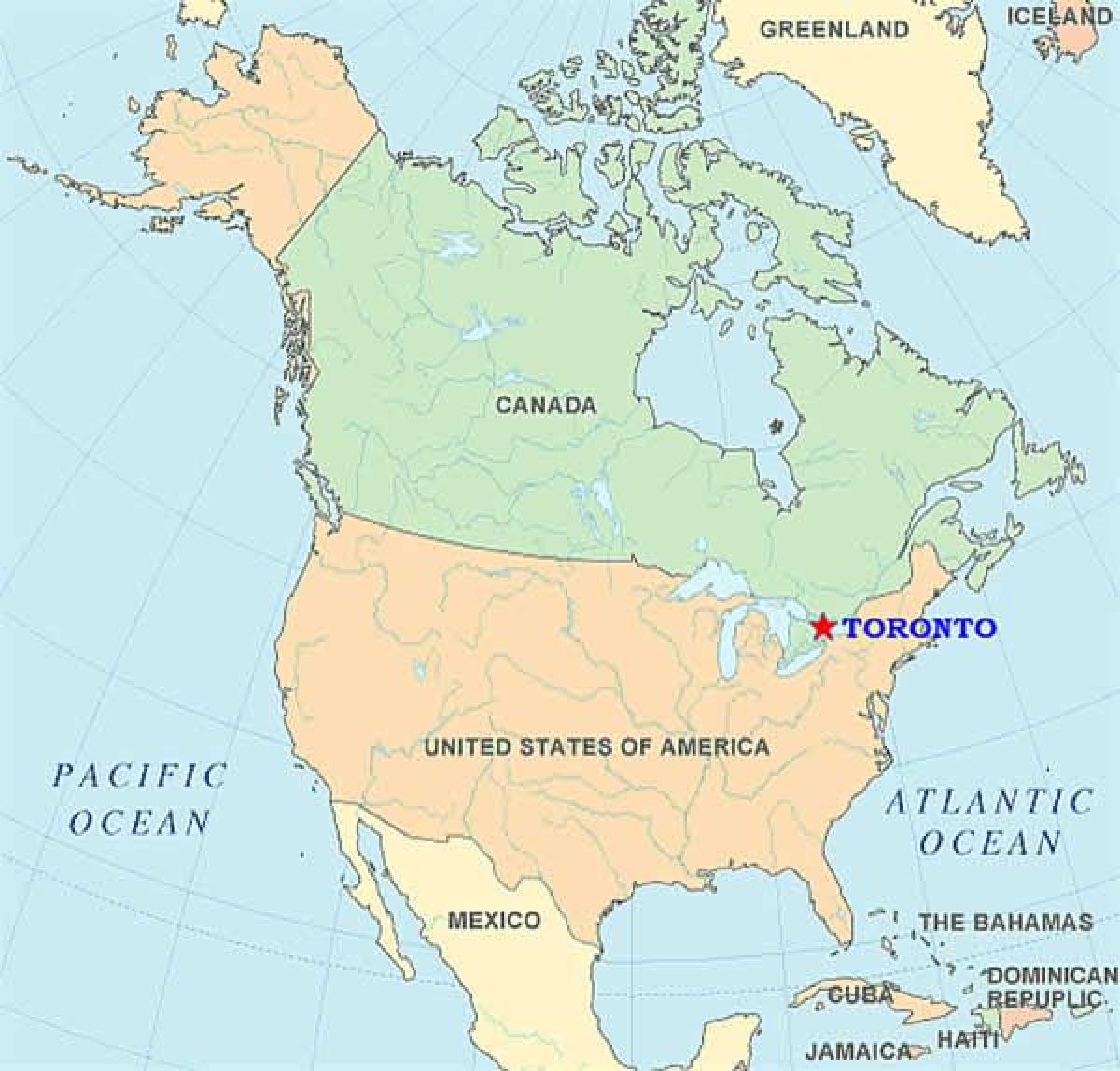 Kaart van Toronto aan de verenigde staten