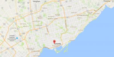 Kaart van Alexandra park district van Toronto