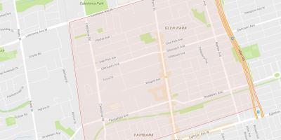 Kaart van Briar Hill–Belgravia buurt van Toronto