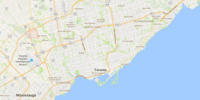 Kaart van Clairville district van Toronto