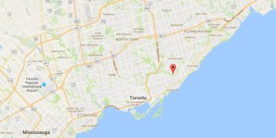 Kaart van Crescent Binnenstad van Toronto