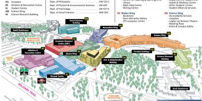 Kaart van de universiteit van Toronto Scarborough campus