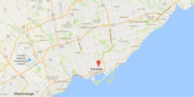Kaart van Garden District van Toronto