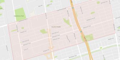 Kaart van Glen Park in Toronto
