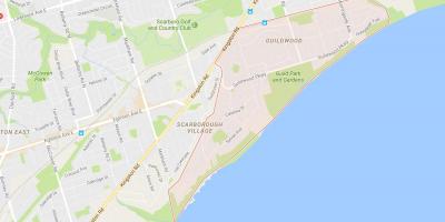 Kaart van Guildwood buurt van Toronto