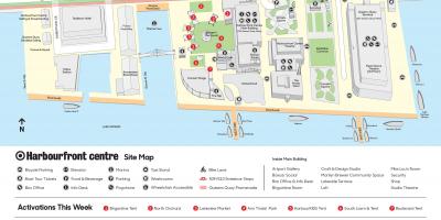 Kaart van Harbourfront centre parkeren
