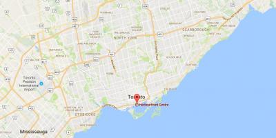 Kaart van district Toronto Harbourfront