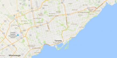 Kaart van Highland Creek district van Toronto
