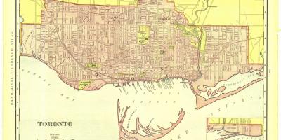 Kaart van de historische Toronto
