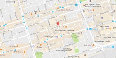 Kaart van John street, Toronto