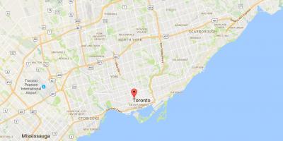 Kaart van Kensington Market district van Toronto