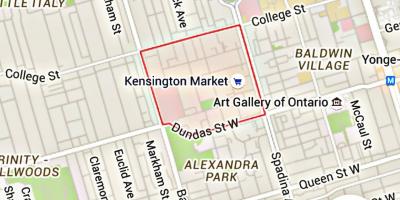 Kaart van Kensington Market