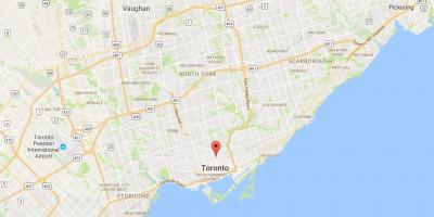 Kaart van Kerk en Wellesley district van Toronto