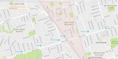 Kaart van de Kruising Driehoek buurt van Toronto