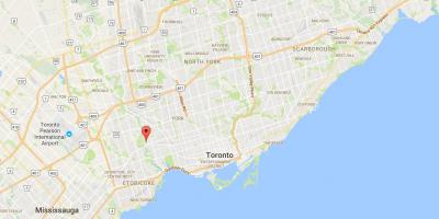 Kaart van Lambton district van Toronto