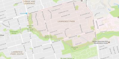 Kaart van Lawrence Park in Toronto