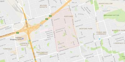 Kaart van Ledbury Park in Toronto