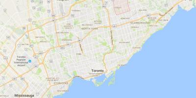Kaart van Milliken district van Toronto