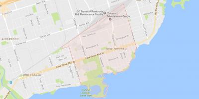Kaart van de Nieuwe buurt van Toronto Toronto