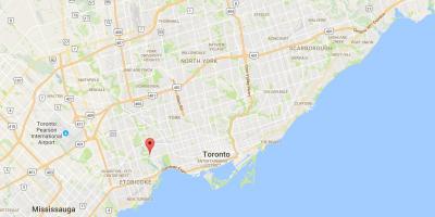 Kaart van Old Mill district van Toronto