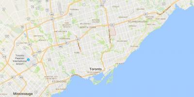 Kaart van Parkwoods district van Toronto