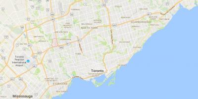 Kaart van Pelmo Park – Humberlea district van Toronto