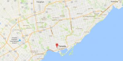 Kaart van Queen Street West Toronto