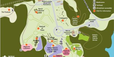 Kaart van RBG Arboretum