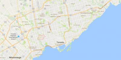 Kaart van Rockcliffe–Smythe district van Toronto
