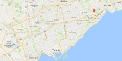 Kaart van Rouge district van Toronto