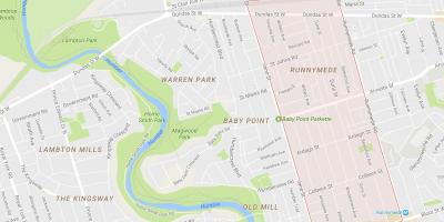 Kaart van Runnymede buurt van Toronto