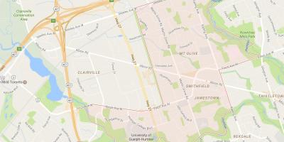 Kaart van Smithfield buurt buurt van Toronto