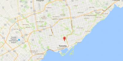 Kaart van St. James Binnenstad van Toronto