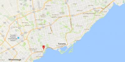 Kaart van Stonegate-Queensway district van Toronto