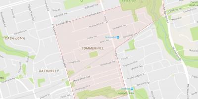 Kaart van Summerhill buurt van Toronto