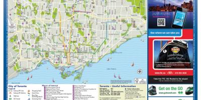 Kaart van het toerisme Toronto