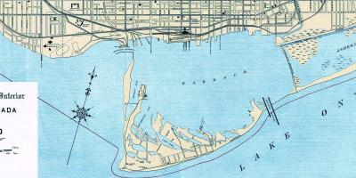Kaart van de Haven van Toronto 1906
