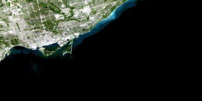 Kaart van Toronto satelliet