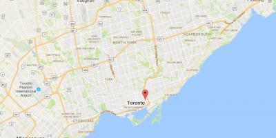 Kaart van Trefann Hof district van Toronto