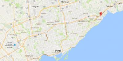 Kaart van West-Rouge district van Toronto