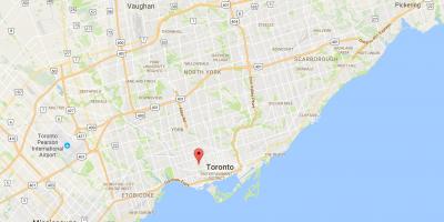 Kaart van de wijk Little Italy Toronto