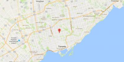 Kaart van Yonge en district Toronto Eglinton